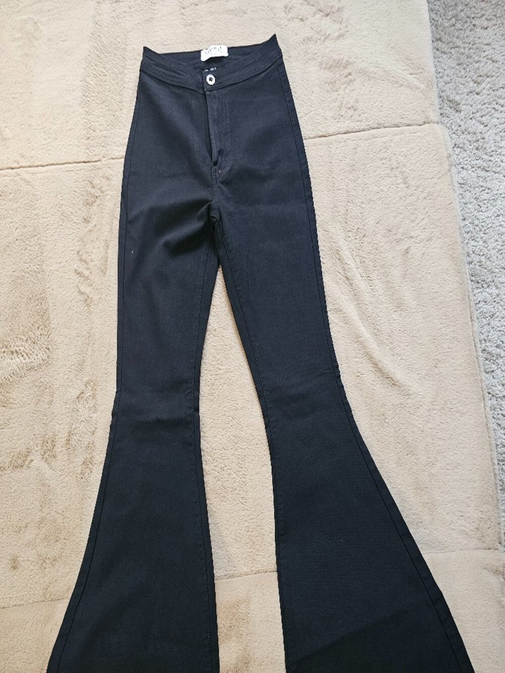 Black Pull-On Flare Pants | Size S/M | Stretch | Excellent Condition